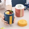 304 stainless steel soup cup, portable student breakfast cup, oat milk cup with handle, office worker soup can, water cup Specification image